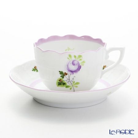 ヘレンド ウィーンのバラ ライラック 00711-0-00 モカカップ＆ソーサー 100ml