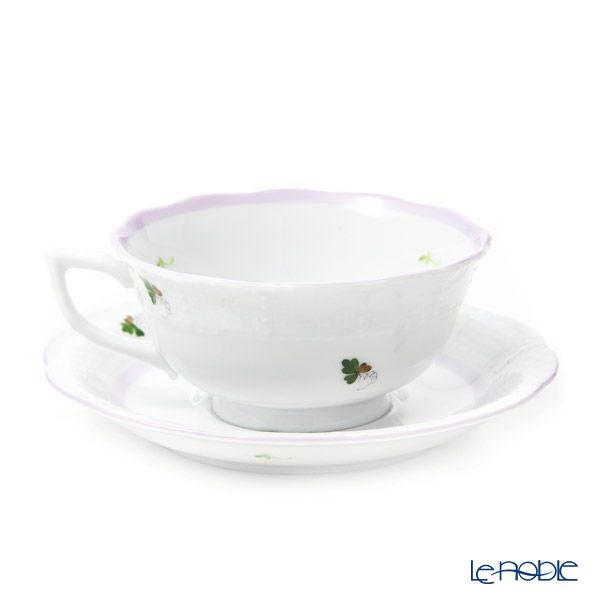 ヘレンド ウィーンのバラ ライラック ティーカップ＆ソーサー（ロウ）VRHL 00734-0-00