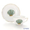 ヘレンド マリンライフ MEVHS2 20730-0-00 ティーカップ＆ソーサー（兼用） 200ml シェル／グリーン