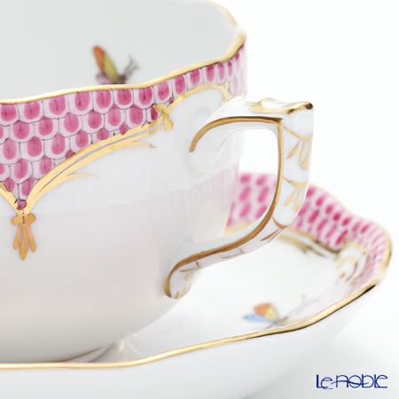 ヘレンド (HEREND) ロスチャイルドバード ピンクスケール ROEP-2 00724-0-00 ティーカップ＆ソーサー 200ml