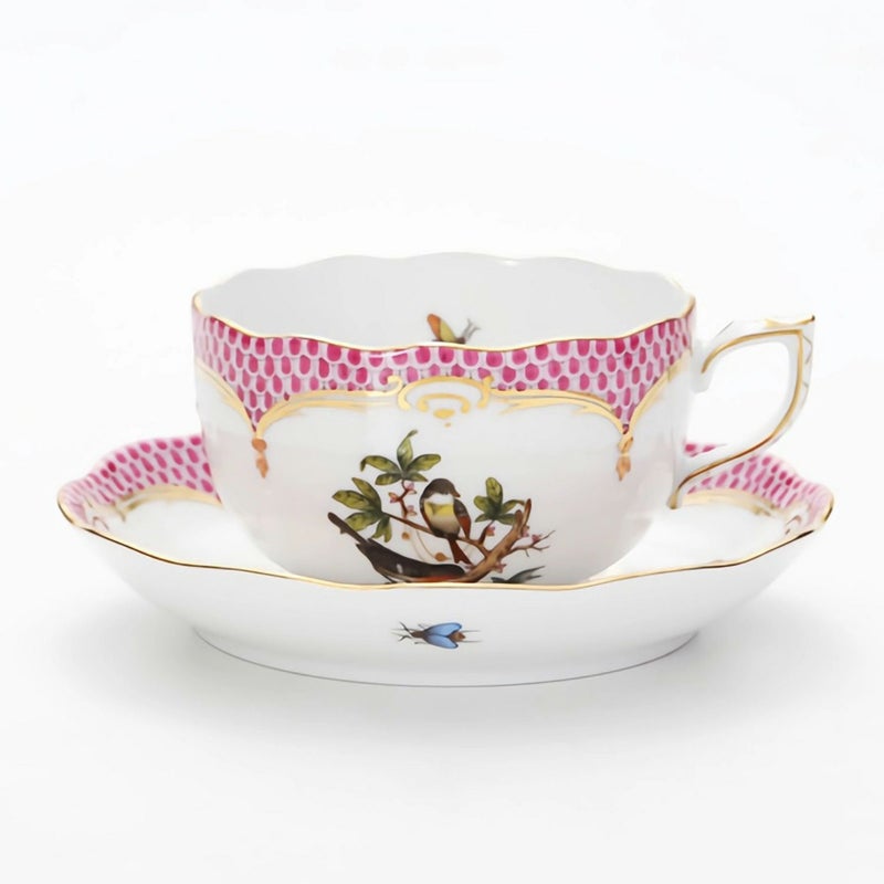 ヘレンド (HEREND) ロスチャイルドバード ピンクスケール ROEP-2 00724-0-00 ティーカップ＆ソーサー 200ml