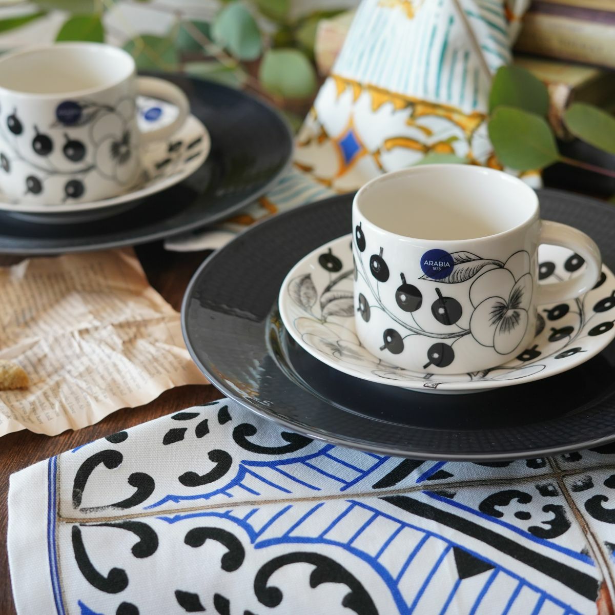 テシトゥーラ トスカーナ テレリーエ ナプキン 46×46cm 4枚セット エオリア 100%コットン ポーチ付