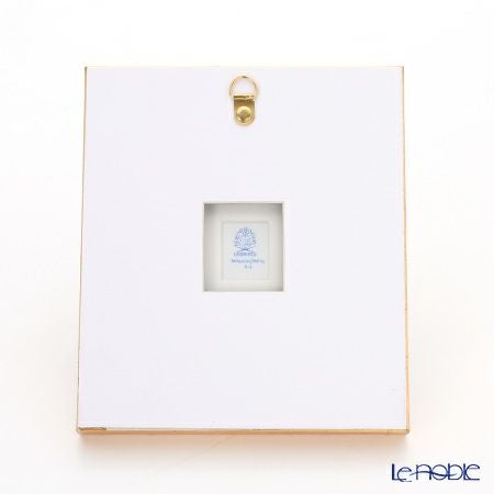 ヘレンド MID-10 08193-0-00 陶板（リンゴと昆虫） 4.5×3.5cm