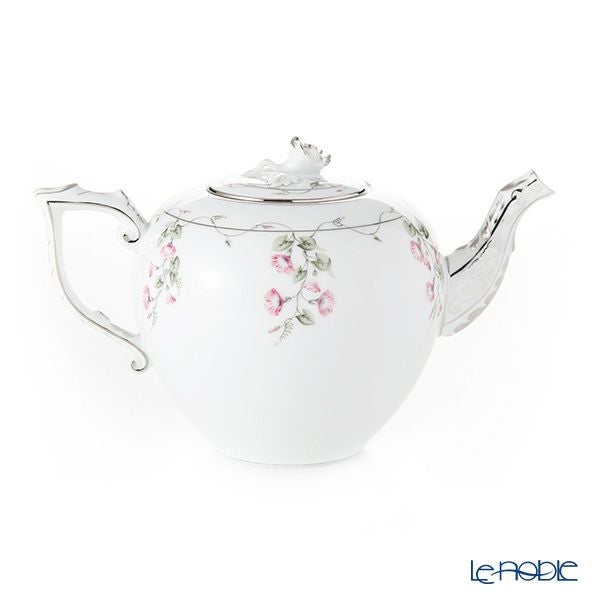 ヘレンド モーニンググローリー ピンクプラチナ 20606-0-09 ティーポット（ローズ） 800ml
