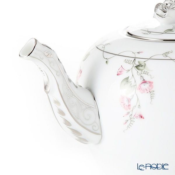 ヘレンド モーニンググローリー ピンクプラチナ 20606-0-09 ティーポット（ローズ） 800ml