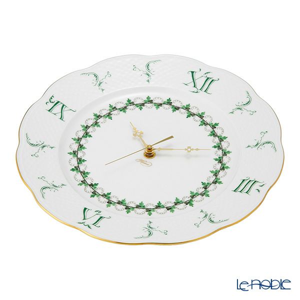 ヘレンド パセリグリーン PE 00527-0-47 ウォールクロック 28.5cm