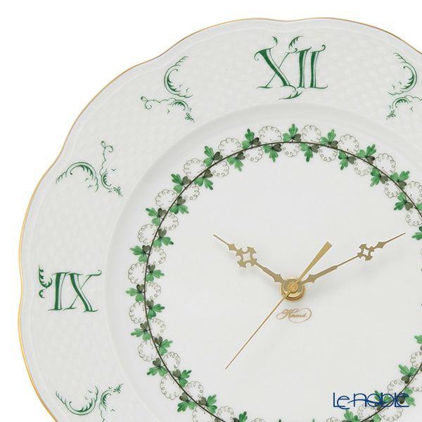 ヘレンド パセリグリーン PE 00527-0-47 ウォールクロック 28.5cm
