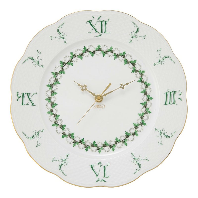 ヘレンド パセリグリーン PE 00527-0-47 ウォールクロック 28.5cm
