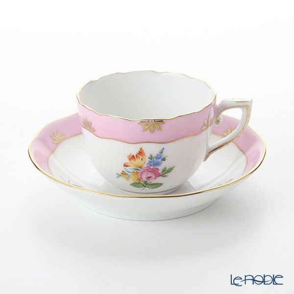 ヘレンド (HEREND) ローズチューリップ ピンク RTFP 20711-0-00 モカカップ＆ソーサー 100ml