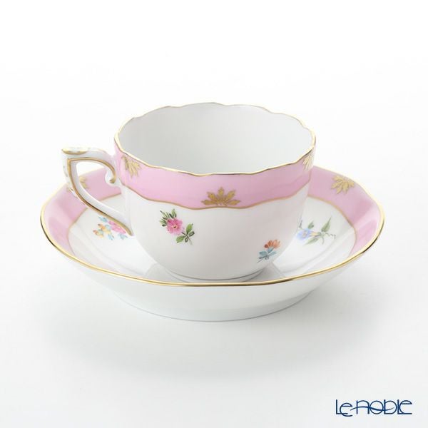 ヘレンド (HEREND) ローズチューリップ ピンク RTFP 20711-0-00 モカカップ＆ソーサー 100ml