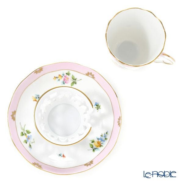 ヘレンド (HEREND) ローズチューリップピンク RTFP チョコレートカップ＆ソーサー 00713-0-00