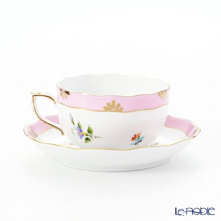 ヘレンド (HEREND) ローズチューリップ ピンク RTFP 20724-0-00 ティーカップ＆ソーサー 200ml