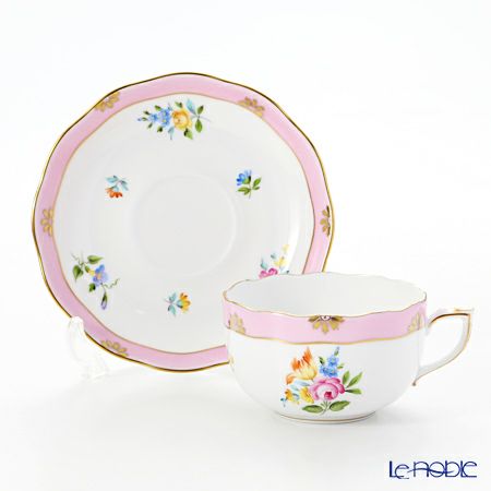 ヘレンド (HEREND) ローズチューリップ ピンク RTFP 20724-0-00 ティーカップ＆ソーサー 200ml