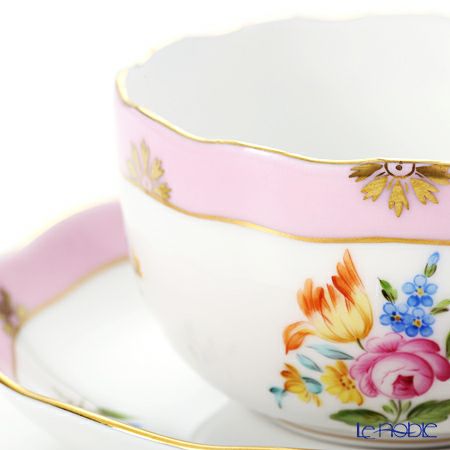 ヘレンド (HEREND) ローズチューリップ ピンク RTFP 20724-0-00 ティーカップ＆ソーサー 200ml