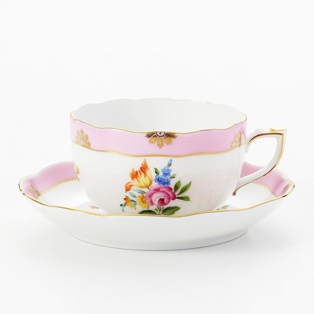 ヘレンド (HEREND) ローズチューリップ ピンク RTFP 20724-0-00 ティーカップ＆ソーサー 200ml
