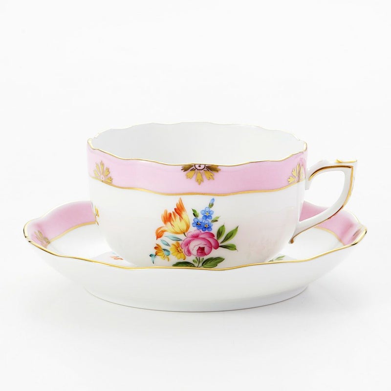 ヘレンド (HEREND) ローズチューリップ ピンク RTFP 20724-0-00 ティーカップ＆ソーサー 200ml