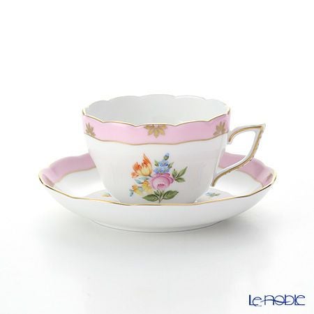 ヘレンド ローズチューリップ ピンク RTFP 20730-0-00 ティーカップ＆ソーサー（兼用） 200ml