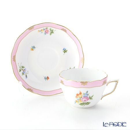 ヘレンド ローズチューリップ ピンク RTFP 20730-0-00 ティーカップ＆ソーサー（兼用） 200ml