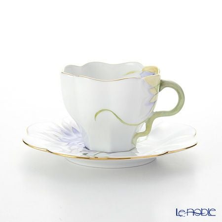 ヘレンド ダリア DAHLIA2 04740-0-00 ティーカップ＆ソーサー 200ml（ブルー）