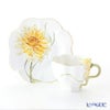 ヘレンド ダリア DAHLIA4 04740-0-00 ティーカップ＆ソーサー 200ml（イエロー）