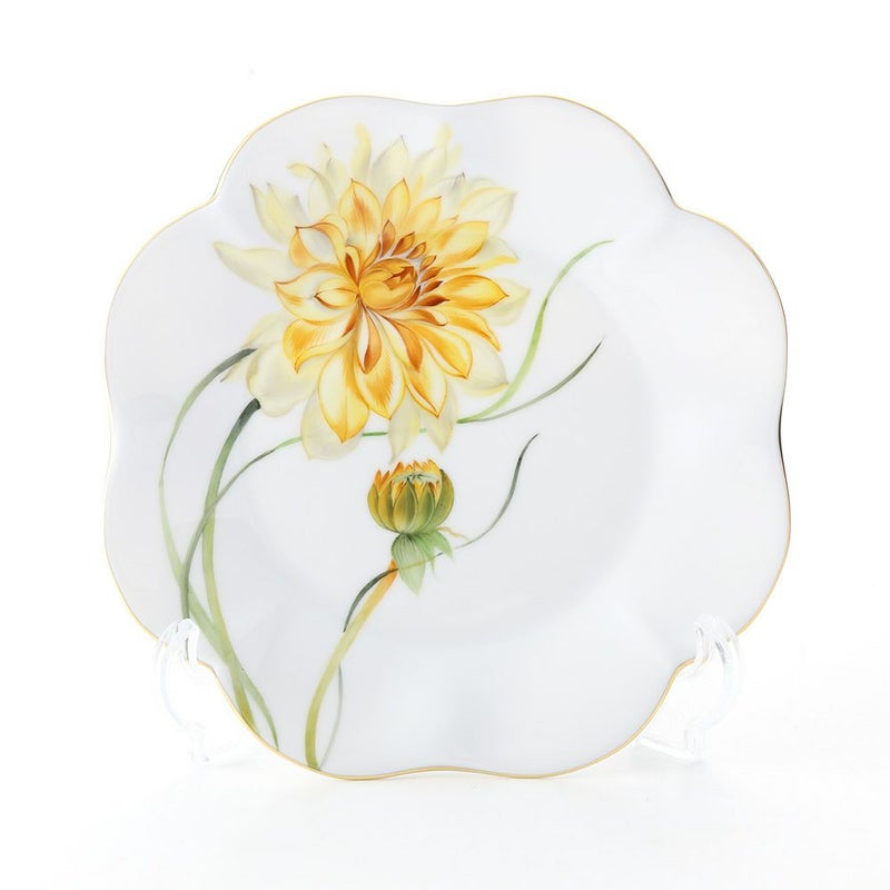 ヘレンド ダリア DAHLIA4 04745-0-00 プレート 19cm（イエロー）