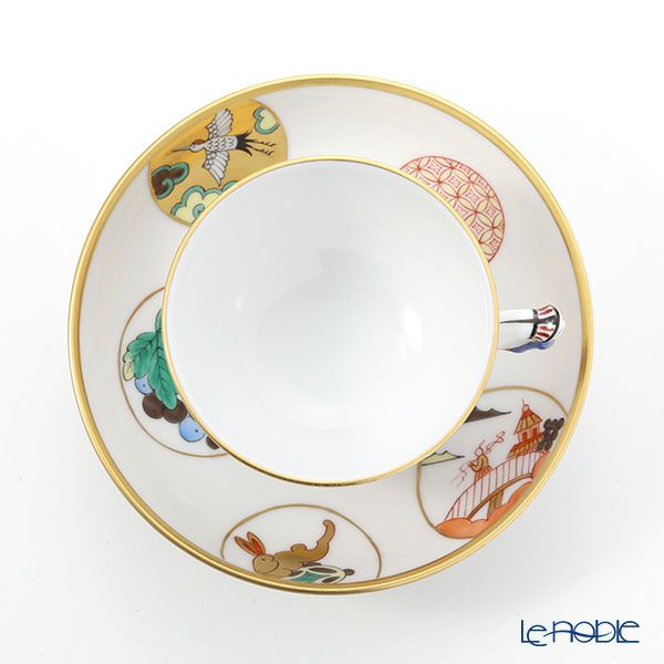 ヘレンド シノワズリ（中国趣味） 昔話 CON 03371-021 マンダリン スモールカップ＆ソーサー