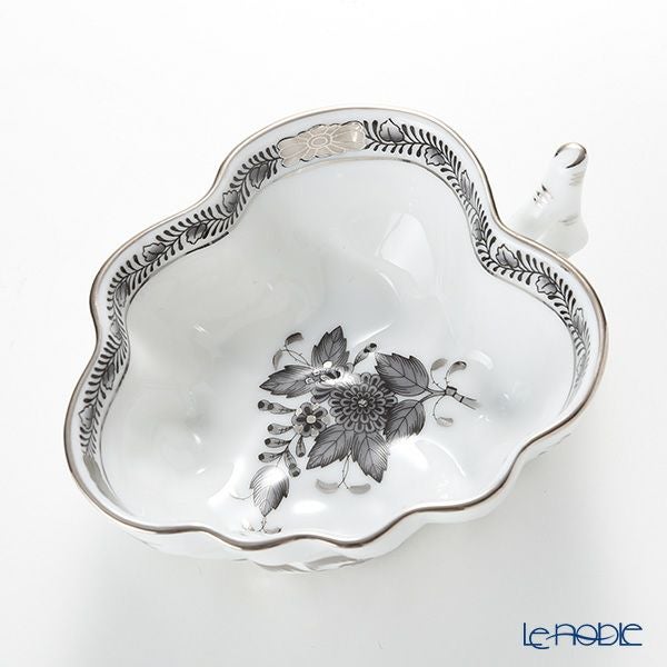 ヘレンド アポニーブラックプラチナ 00492-0-00 オープンシュガー 10.5cm