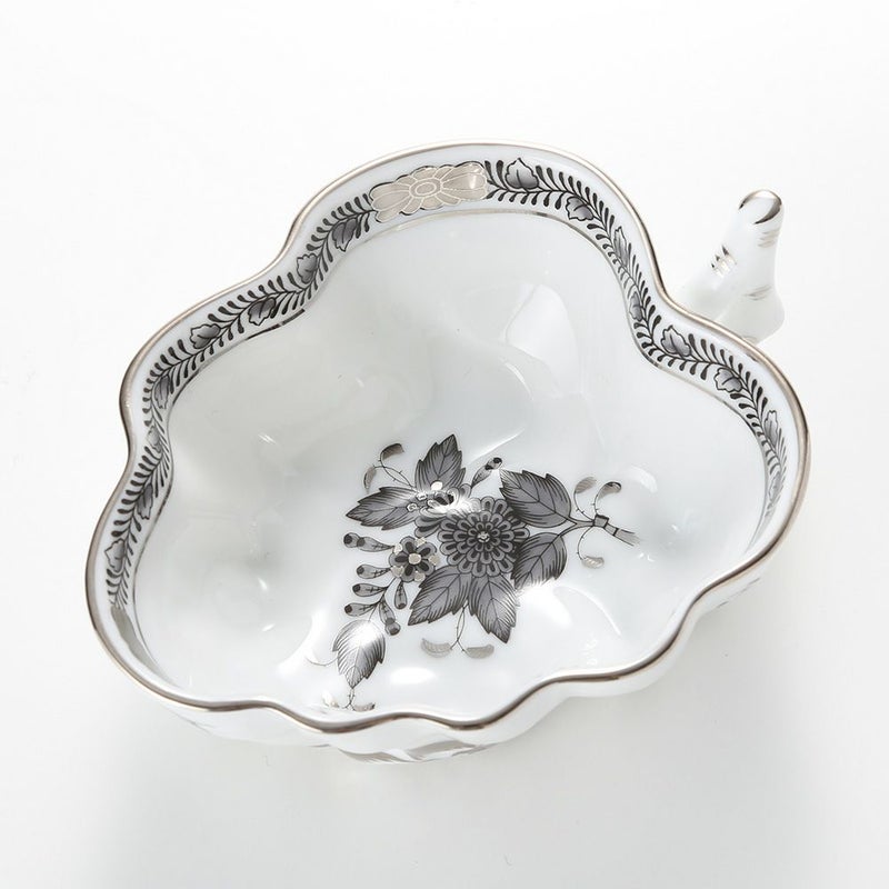 ヘレンド アポニーブラックプラチナ 00492-0-00 オープンシュガー 10.5cm