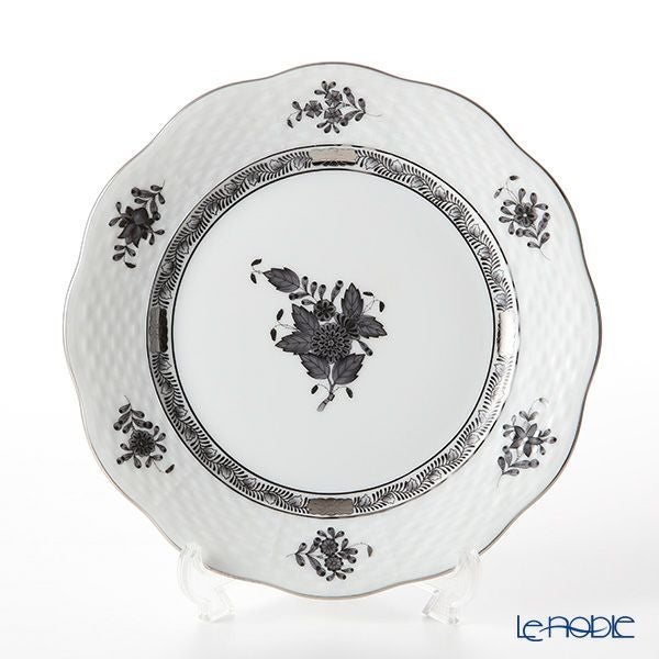 ヘレンド アポニーブラックプラチナ 00517-0-00 プレート 19cm