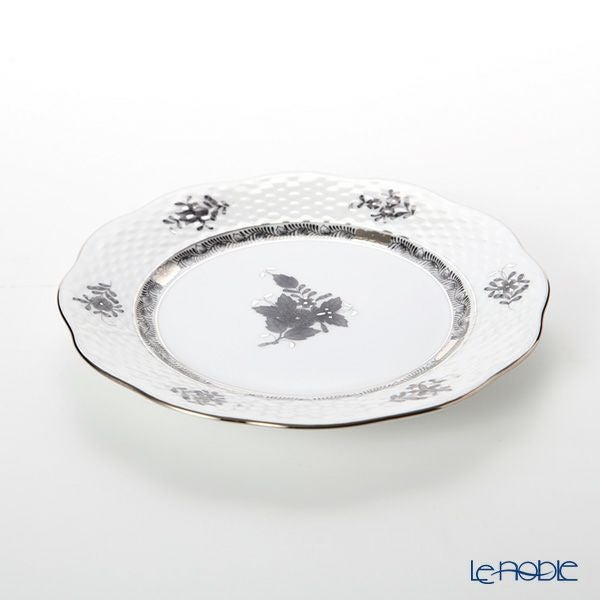 ヘレンド アポニーブラックプラチナ 00517-0-00 プレート 19cm