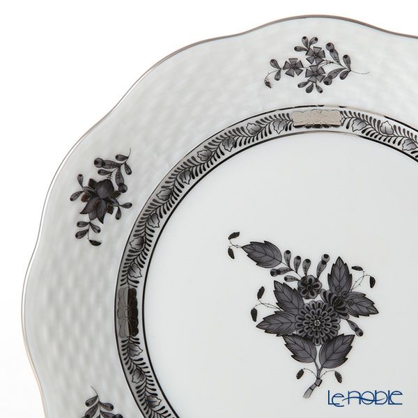 ヘレンド アポニーブラックプラチナ 00517-0-00 プレート 19cm