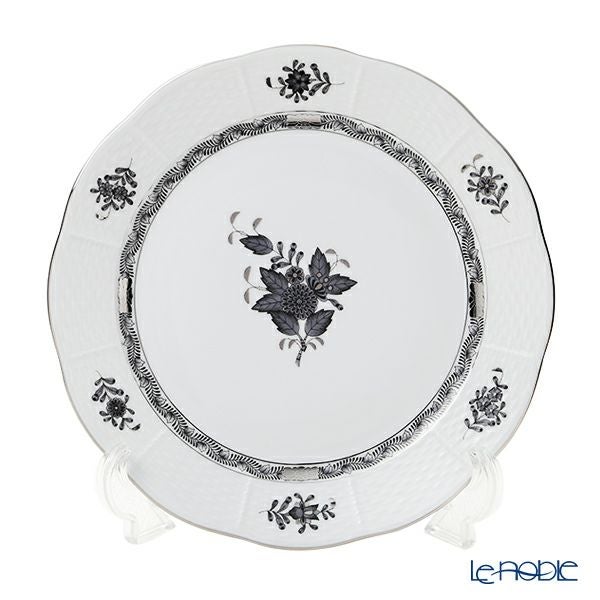 ヘレンド (HEREND) アポニーブラックプラチナ ANG-PT プレート 25cm 00524-0-00