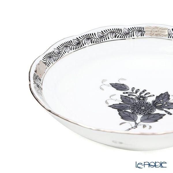 ヘレンド アポニーブラックプラチナ ANG-PT 00704-1-00 フルーツボウル 13.5cm