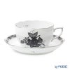 ヘレンド アポニーブラックプラチナ ANG-PT 00724-0-00 ティーカップ＆ソーサー 200ml
