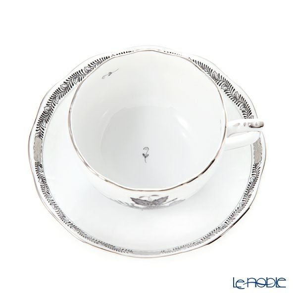 ヘレンド アポニーブラックプラチナ ANG-PT 00724-0-00 ティーカップ＆ソーサー 200ml