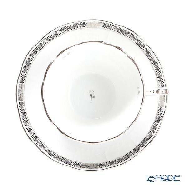 ヘレンド アポニーブラックプラチナ 00730-0-00 ティーカップ＆ソーサー（兼用） 200ml