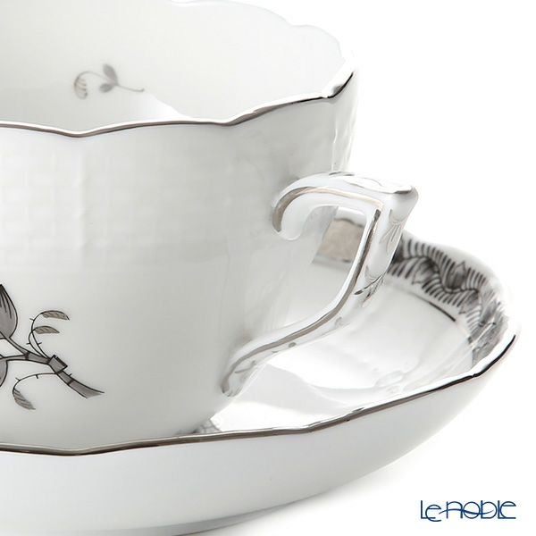 ヘレンド アポニーブラックプラチナ 00730-0-00 ティーカップ＆ソーサー（兼用） 200ml