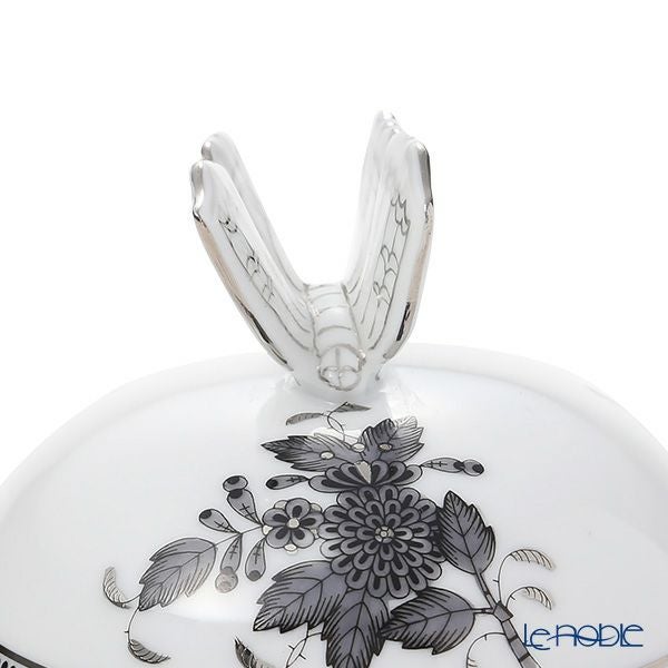 ヘレンド (HEREND) アポニーブラックプラチナ ANG-PT ボンボン入れ／小物入れ 蝶 8cm 06033-0-17
