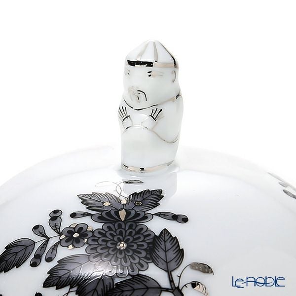 ヘレンド アポニーブラックプラチナ ANG-PT 06033-0-21 ラウンドボックス（マンダリン） 8cm