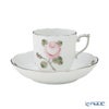 ヘレンド ウィーンのバラ プラチナ VGR-PT モカカップ＆ソーサー 150ml 00707-0-00