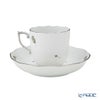 ヘレンド ウィーンのバラ プラチナ VGR-PT モカカップ＆ソーサー 150ml 00707-0-00