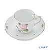 ヘレンド ウィーンのバラ プラチナ VGR-PT モカカップ＆ソーサー 150ml 00707-0-00