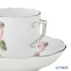 ヘレンド ウィーンのバラ プラチナ VGR-PT モカカップ＆ソーサー 150ml 00707-0-00