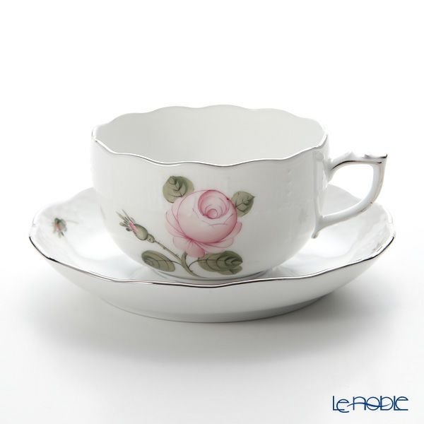 ヘレンド (HEREND) ウィーンのバラ プラチナ VGR-PT 00724-0-00 ティーカップ＆ソーサー 200ml