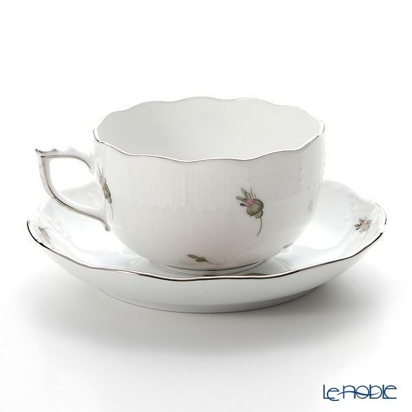 ヘレンド (HEREND) ウィーンのバラ プラチナ VGR-PT 00724-0-00 ティーカップ＆ソーサー 200ml