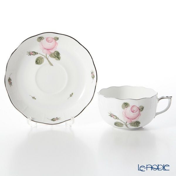 ヘレンド (HEREND) ウィーンのバラ プラチナ VGR-PT 00724-0-00 ティーカップ＆ソーサー 200ml