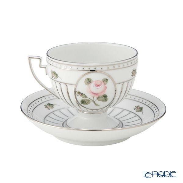 ヘレンド ウィーンのバラ プラチナ VGR-PT ティーカップ＆ソーサー 04459-0-00