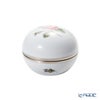 ヘレンド ウィーンのバラ プラチナ VGR-PT ラウンドボックス 8cm 06033-0-00