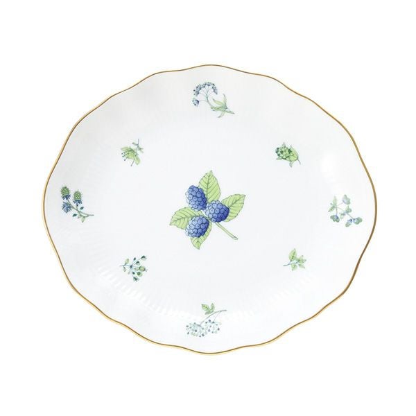 ヘレンド ハーブガーデン（イングレース） オーバルディッシュ 20cm