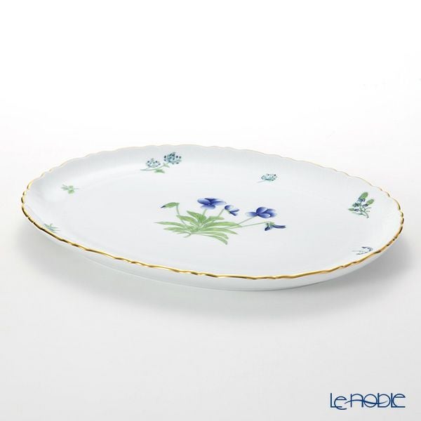 ヘレンド ハーブガーデン（イングレース） オーバルディッシュ 31cm